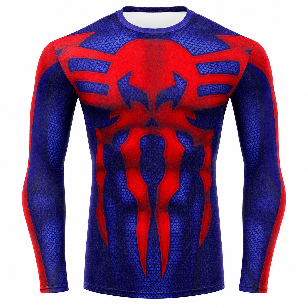 Spider Man 2099 Mk1 Blue Red Long Sleeve Compression Shirt